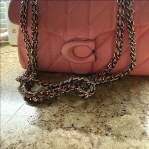 Coach Pink Quilted Tabby 26 Bag